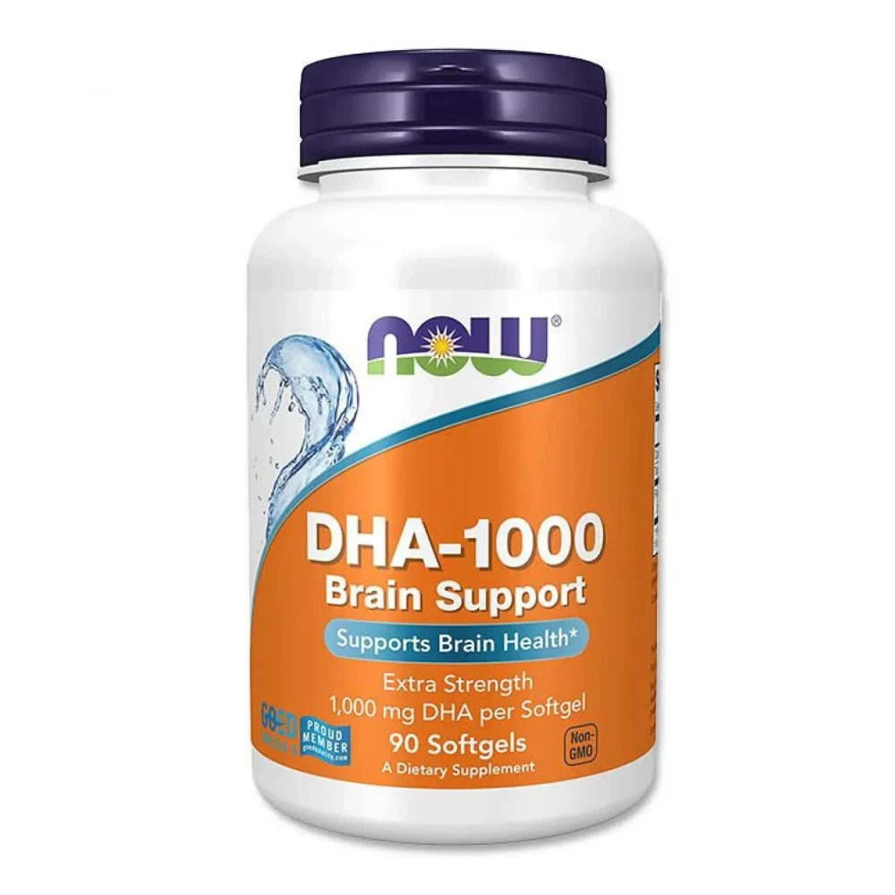 Докозагексаєнова кислота Now Foods DHA-1000 Fish Oil Extra Strength - 90 softgels
