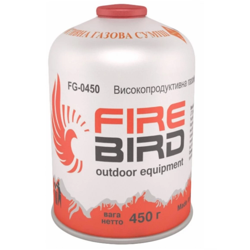 Газовый баллон Fire Bird резьбовой 450 г
