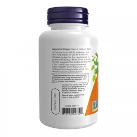 Їжовик гребінчастий Now Foods Lion's Mane 500 mg - 60 vcaps