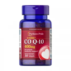 Коензим Puritans Pride Q-SORB™ Co Q-10 400 mg - 30 softgels