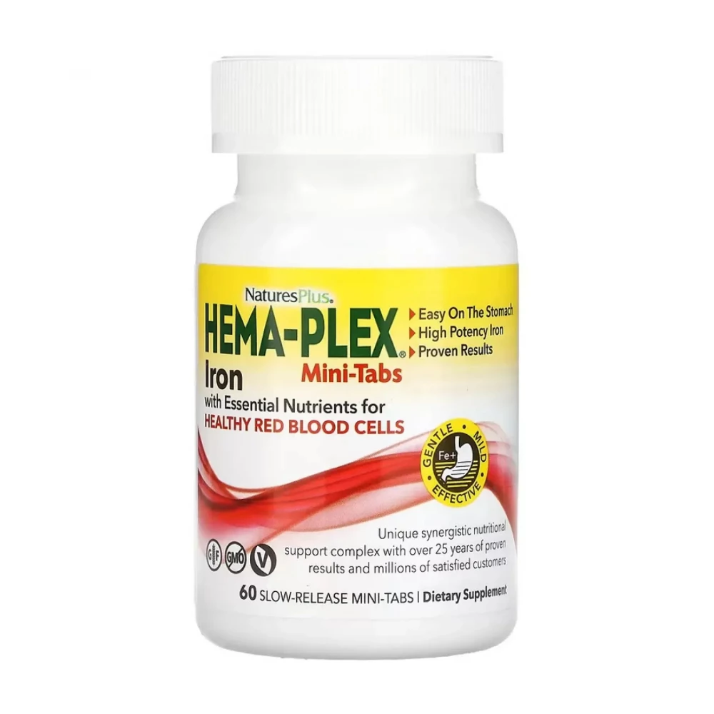 Комплекс для здоров'я крові Nature's Plus Hema-Plex - 60 mini-tabs