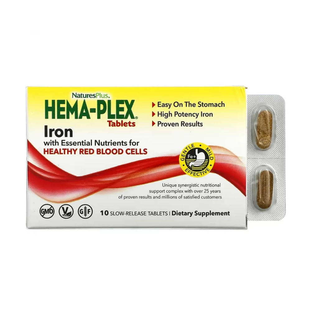 Комплекс для здоров'я крові Nature's Plus Hema-Plex - 10 tabs