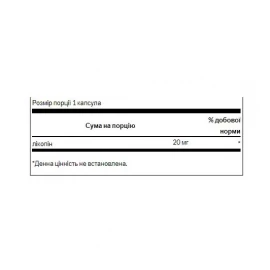 Лікопін Swanson Lycopene 20 mg - 60 softgel