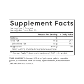 Магній гліцинат Sport Research Magnesium Glycinate 160 mg - 60 softgels