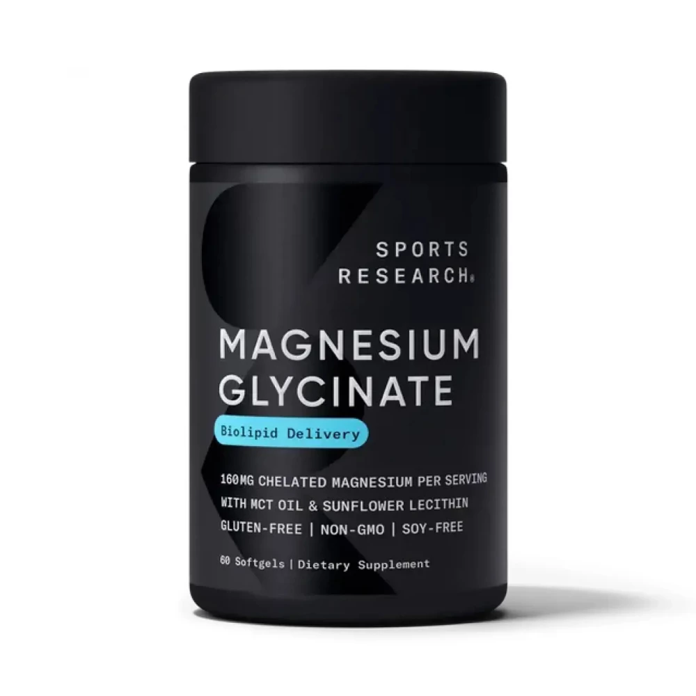 Магній гліцинат Sport Research Magnesium Glycinate 160 mg - 60 softgels