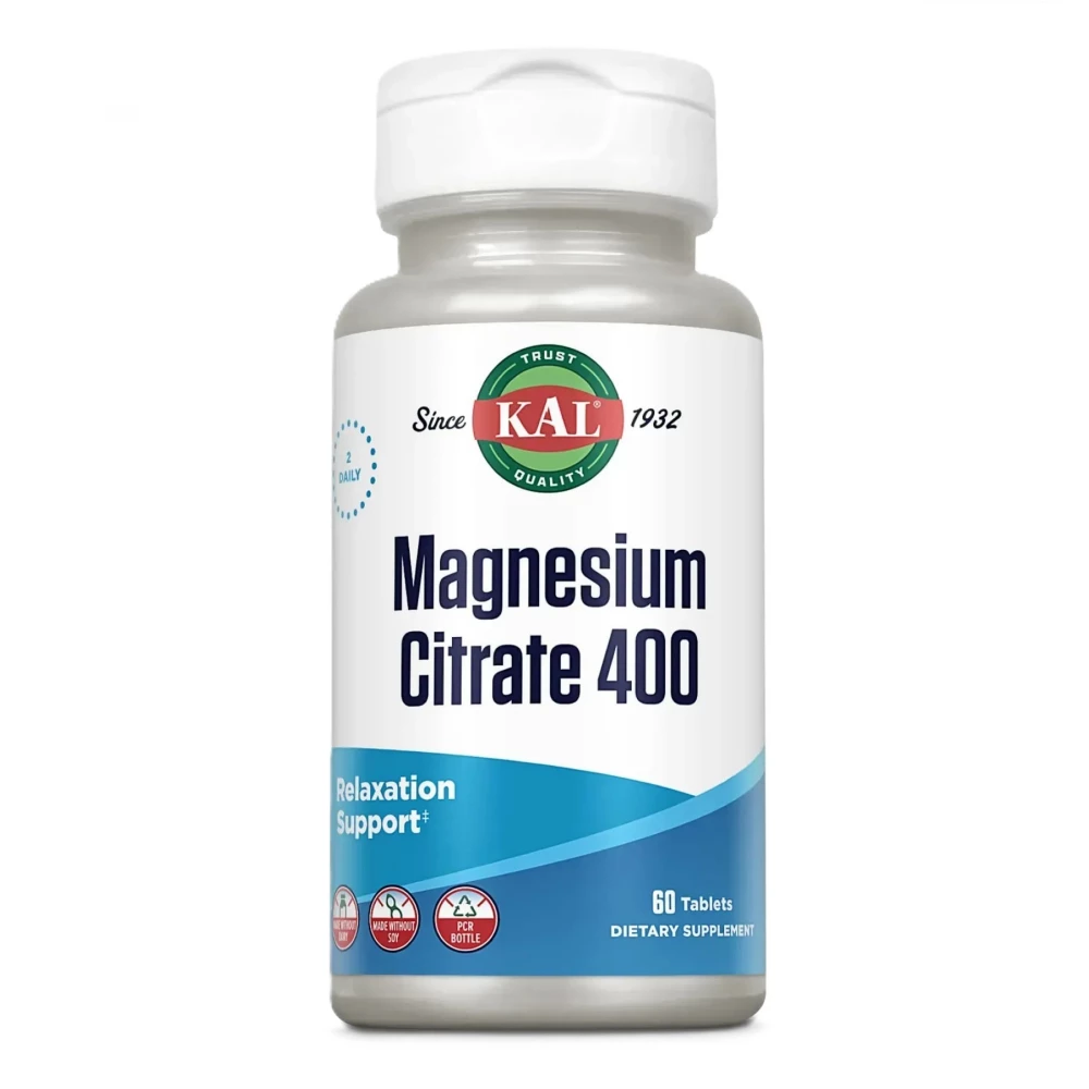 Магний цитрат KAL Magnesium Citrate 400 mg - 60 tabs