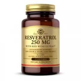 Ресвератрол Solgar Resveratrol 250 mg with Red Wine Extract - 30 softgels