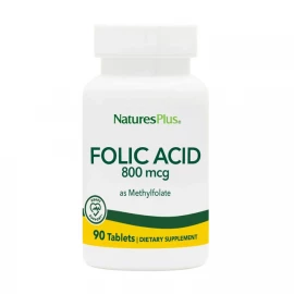 Фолієва кислота Nature's Plus Folic Acid 800 mcg - 90 tabs