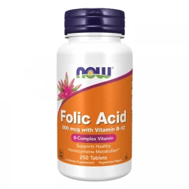 Фолієва кислота Now Foods Folic Acid 800 mcg - 250 tabs