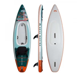 Каяк Aqua Marina Cascade - All-around SUP-Kayak hybrid board 1-person. 3.4 m / 20 cm with 2-in-1 paddle