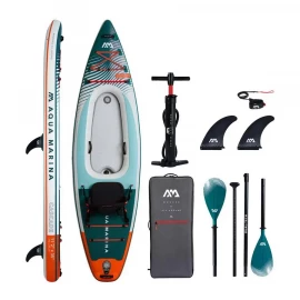 Каяк Aqua Marina Cascade - All-around SUP-Kayak hybrid board 1-person. 3.4 m / 20 cm with 2-in-1 paddle