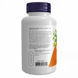 Чорний горіх Now Foods Black Walnut Hulls 500 mg - 100 vcaps