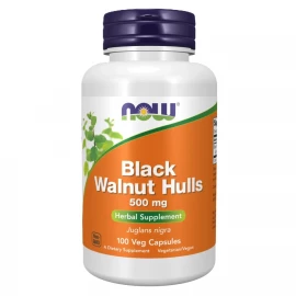 Чорний горіх Now Foods Black Walnut Hulls 500 mg - 100 vcaps