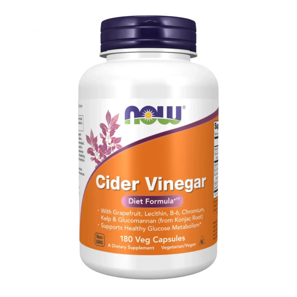 Яблучний оцет Now Foods Cider Vinegar - 180 vcaps