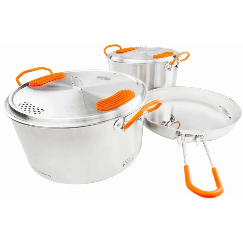 Набір посуду GSI Outdoors Glacier Stainless Base Camper Large