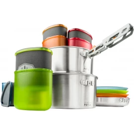Набір посуду GSI Outdoors Glacier Stainless Camper