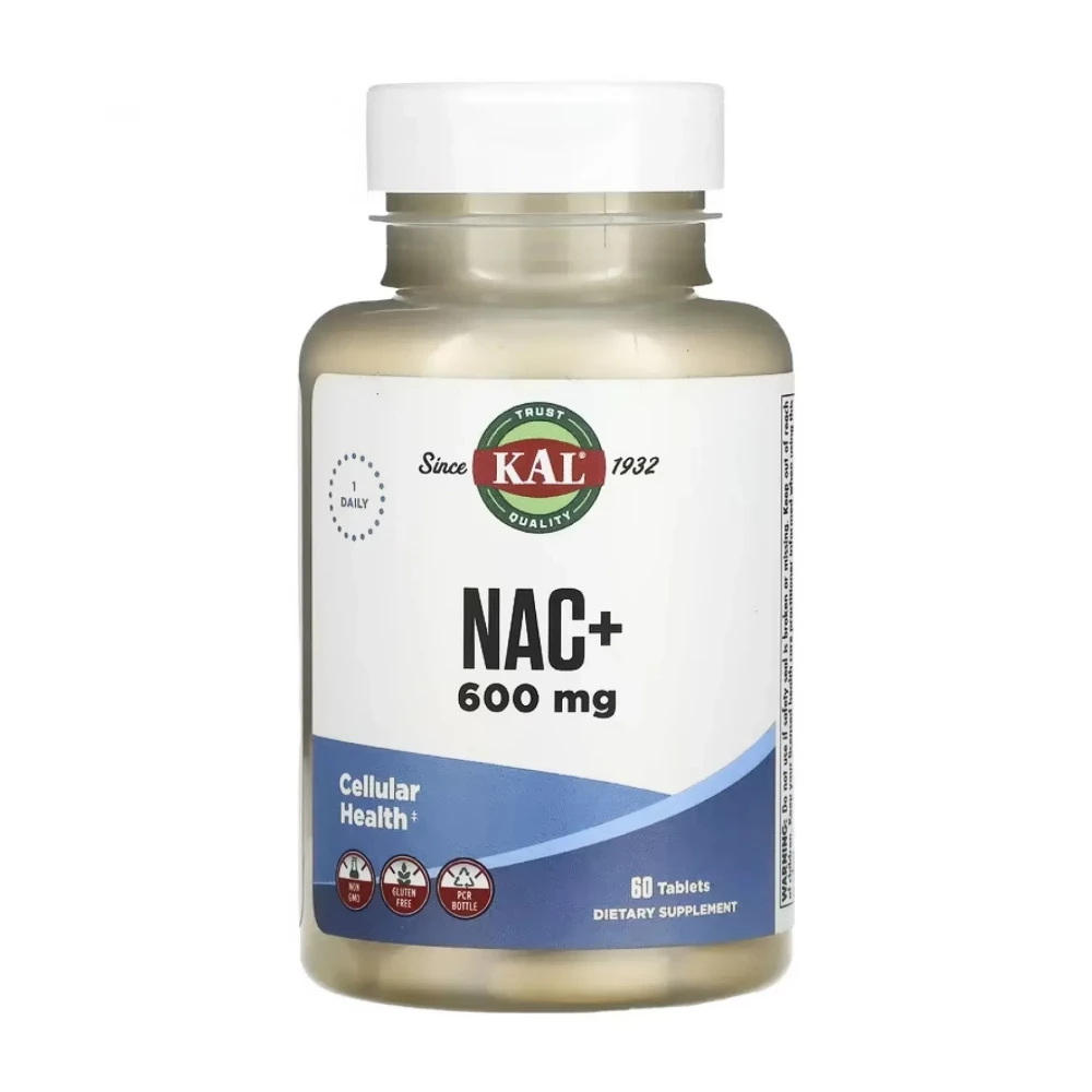 N-ацетил-L-цистеин KAL NAC+ 600 mg - 60 tabs