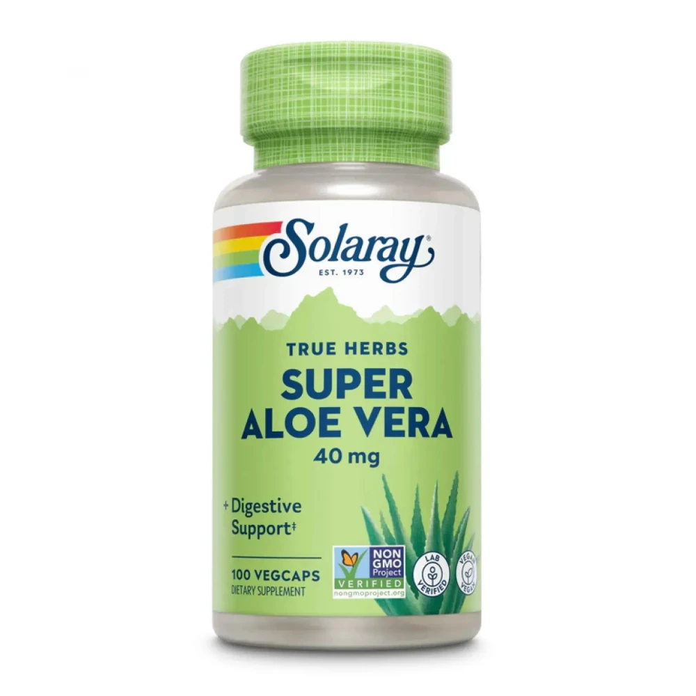 Алоэ вера Solaray Super Aloe Vera Gel 8000 mg - 100 vcaps