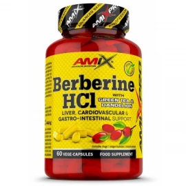 Берберин Amix AmixPro Berberine HCl with GreenTea & Dandelion - 60 веган капс