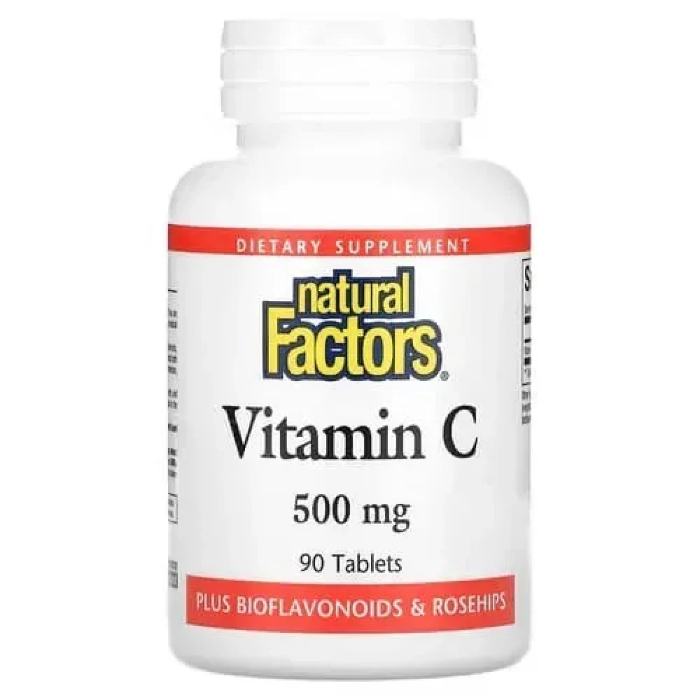 Вітамін C Natural Factors Vitamin C 500 mg - 90 tabs