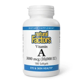 Вітаміни Natural Factors Vitamin A 3000 mcg 10000IU - 180 softgels