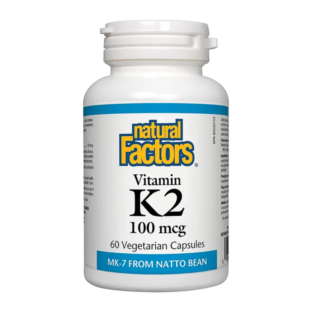 Вітаміни Natural Factors Vitamin K2 100 mcg - 60 vcaps