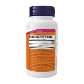 Витамины Now Foods Vitamin D 1000 IU Dry - 120 vcaps