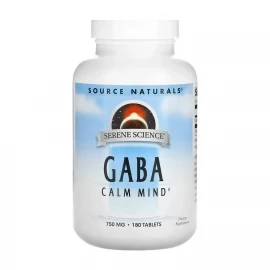 Гамма-аміномасляна кислота Source Naturals Serene Science® GABA 750 mg - 180 tabs