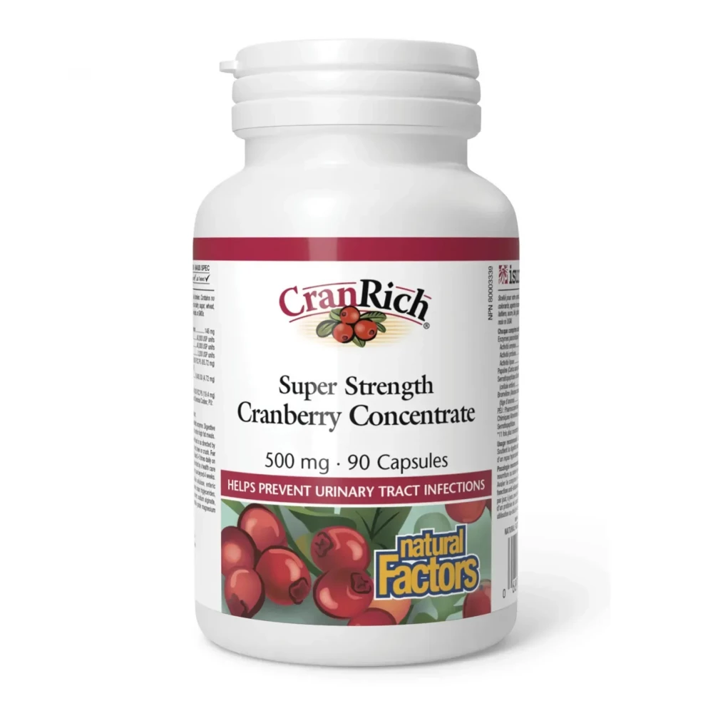 Екстракт журавлини Natural Factors CranRich 500 mg - 90 caps