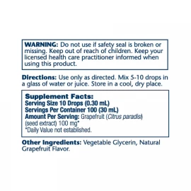 Екстракт насіння Грейпфрута Solaray Grapefruit Seed Extract 100 mg - 30 ml