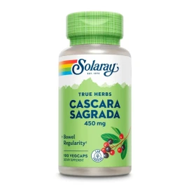 Каскара саграда Solaray Cascara Sagrada Bark 450 mg - 100 vcaps
