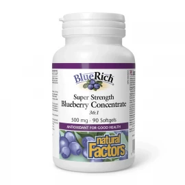 Комплекс для профілактики зору Natural Factors BlueRich 500 mg - 90 softgels