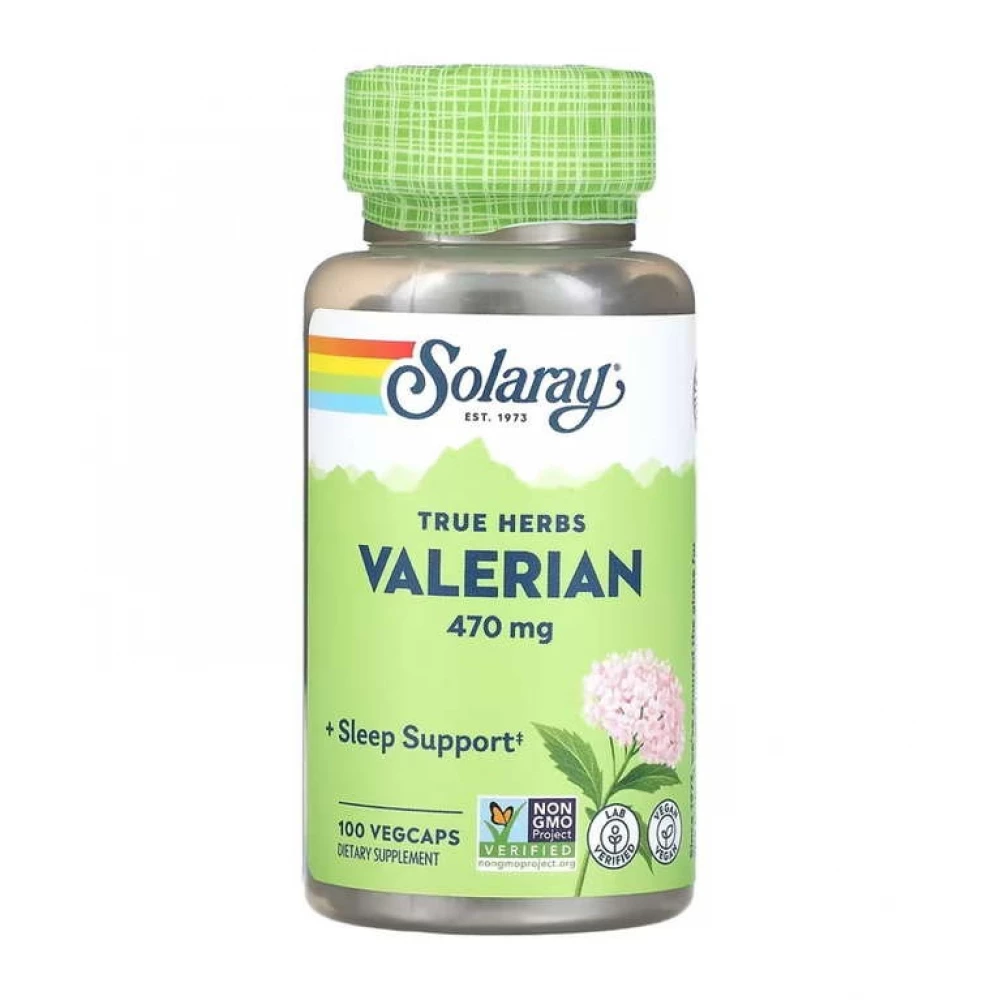 Корень валеріани Solaray Valerian Root 470 mg - 100 vcaps