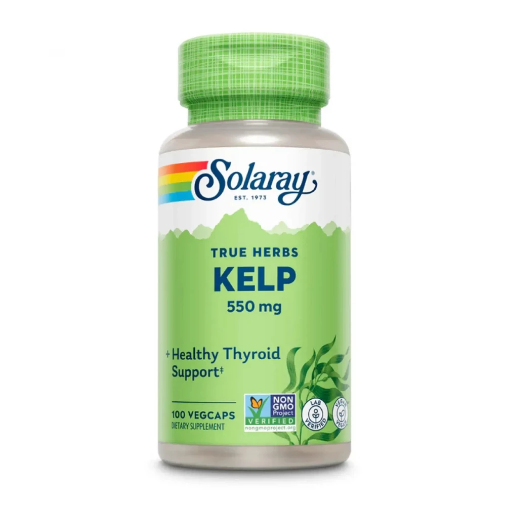 Ламінарія Solaray Kelp Seaweed 550 mg - 100 vcaps