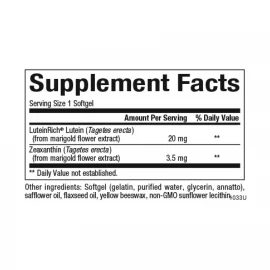Лютеїн Natural Factors Lutein 20 mg - 60 softgels
