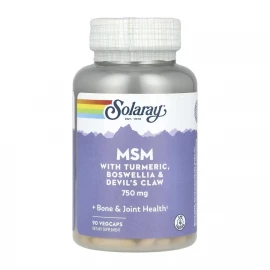 Метилсульфонілметан Solaray MSM 750 mg - 90 cap