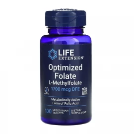 Фолат Life Extension Optimized Folate 1700 mcg DFE - 100 tabs