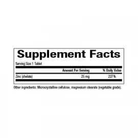 Цитрат цинку Natural Factors Zinc Chelate 25 mg - 90 tabs
