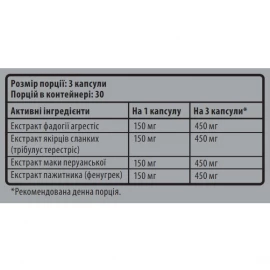 Бустер тестостерону Sporter 4Test - 90 капс