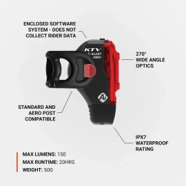 Заднє світло Lezyne Ktv Drive Pro+ Ai Alert Rear 150 люменів Y18
