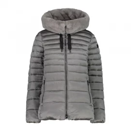 Куртка CMP Women's Hooded Padded Jacket with High and Wraparound Collar with Inner Faux Fur