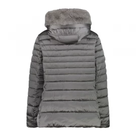 Куртка CMP Women's Hooded Padded Jacket with High and Wraparound Collar with Inner Faux Fur