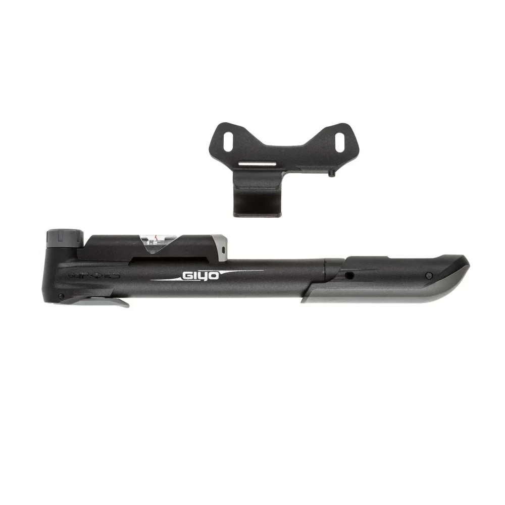 Насос Giyo GP-43CP, пластик, манометр, розумна голівка, 24 см, 120 psi/8,3 bar