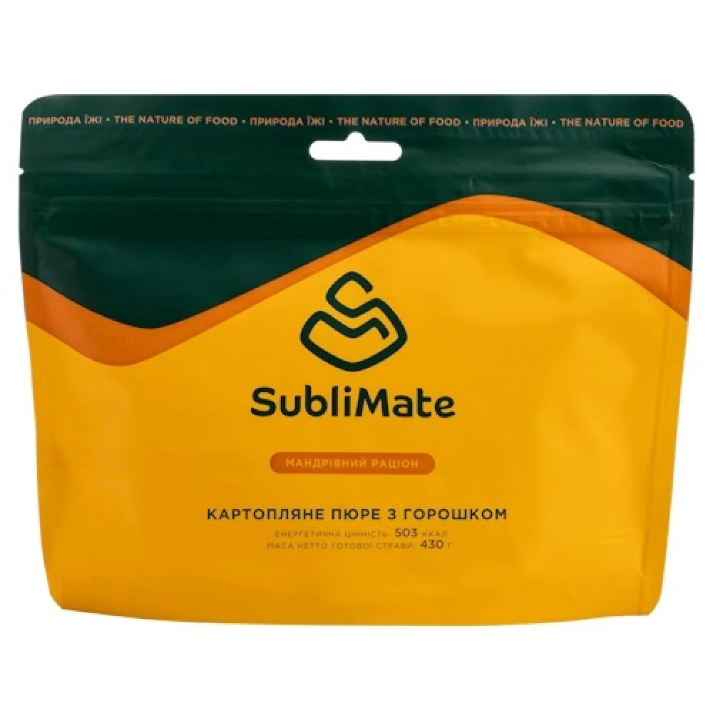 Пюре SubliMate картопляне з горошком