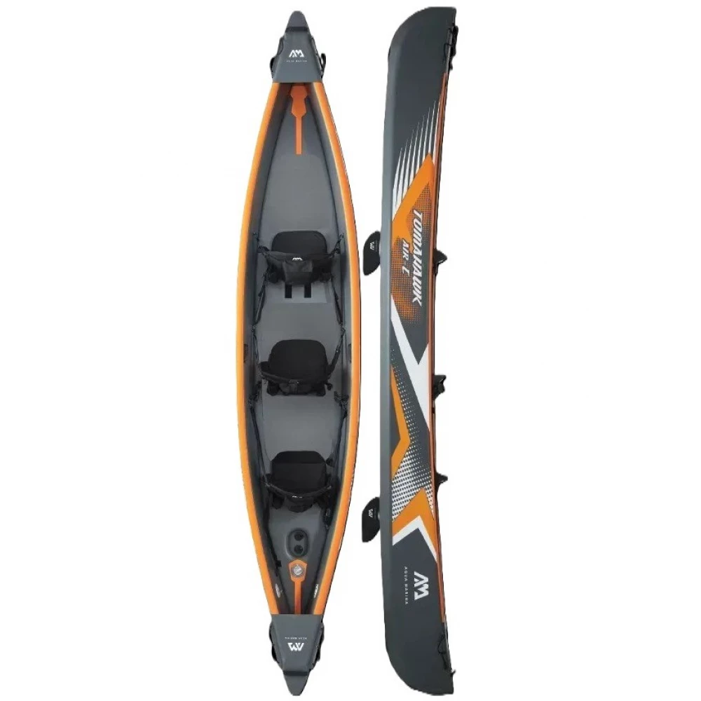 Каяк Aqua Marina Tomahawk 2/3-person DWF High-end canoe, High-back seats, Double action pump,Zip back