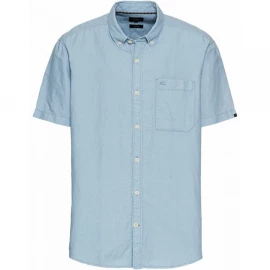Рубашка Camel Active Short-Sleeved Shirt Made from a Cotton-Linen Blend