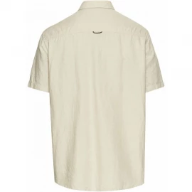 Рубашка Camel Active Short-Sleeved Shirt Made from a Cotton-Linen Blend