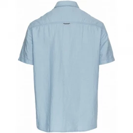 Рубашка Camel Active Short-Sleeved Shirt Made from a Cotton-Linen Blend