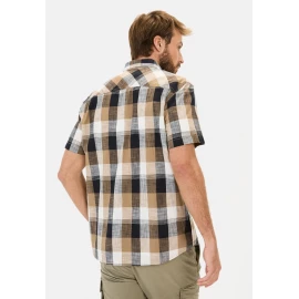 Сорочка Camel Active Checked Short-Sleeve Shirt Made of Pure Cotton