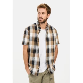 Сорочка Camel Active Checked Short-Sleeve Shirt Made of Pure Cotton